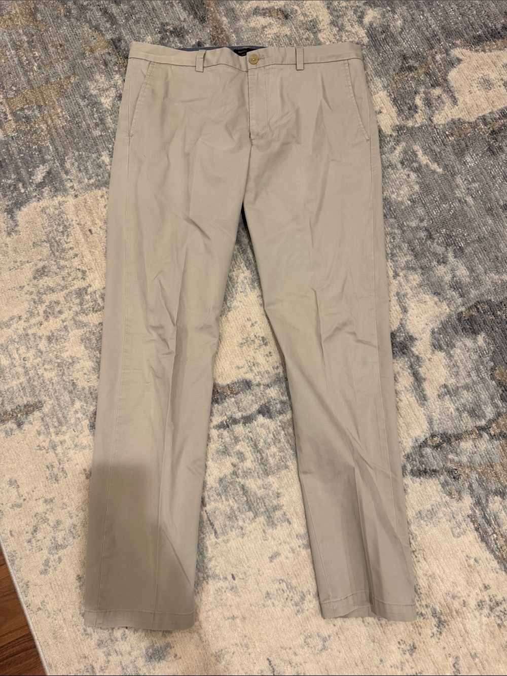 Banana Republic Beige Straight-Leg Chinos